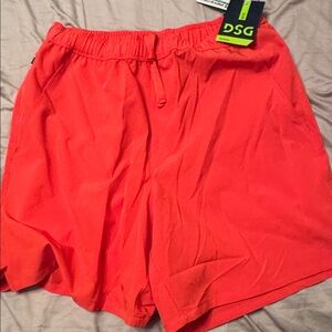 DSG Bright Orange/Red Agility Shorts 6”